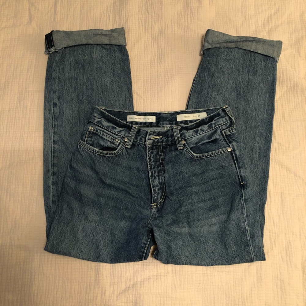 Anthropologie Wide Leg Cropped Jeans